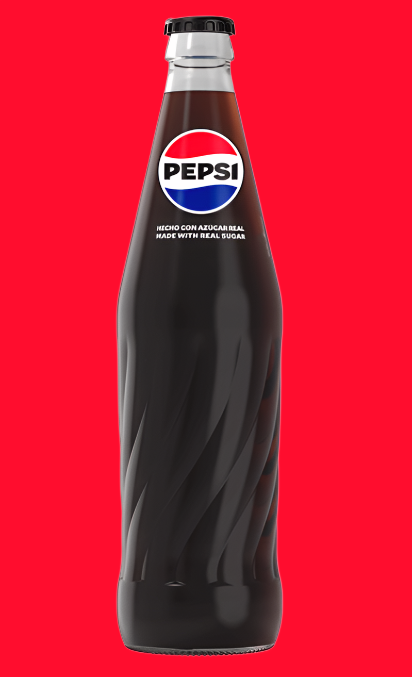 Pepsi - Retro Glass Bottle made with Real Sugar - Soda Pop - 355ml