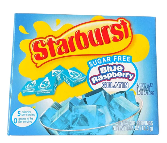 Starburst - Blue Raspberry Gelatin - 18g (Sugar Free)