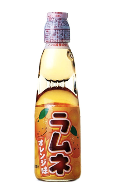 HATA - Ramune Soda Orange - Japanese Soda - 200ml