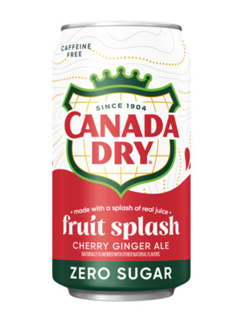 Canada Dry - Fruit Splash Cherry Ginger Ale - Sugar Free - 355ml