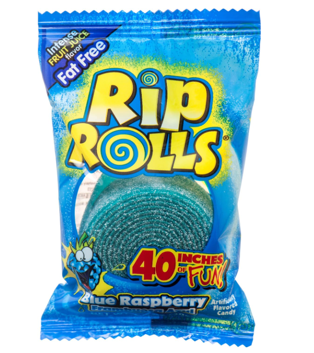 Rip Rolls - Sour Blue Raspberry - 40g