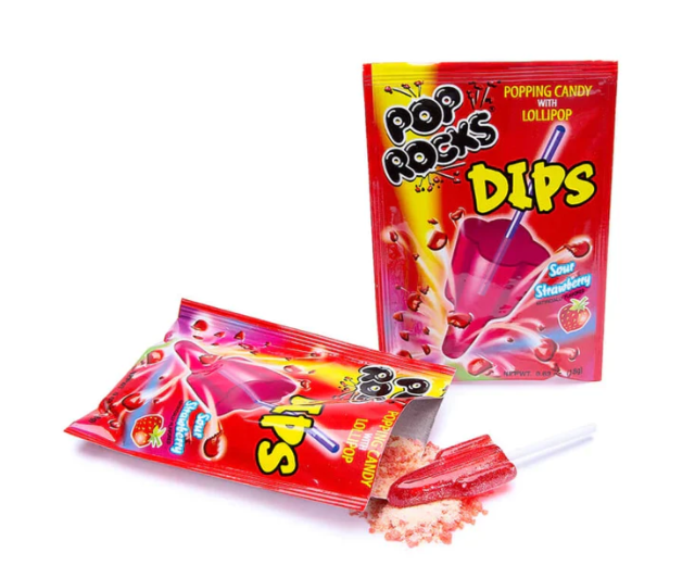 Pop Rocks Dips - Sour Strawberry - 17g