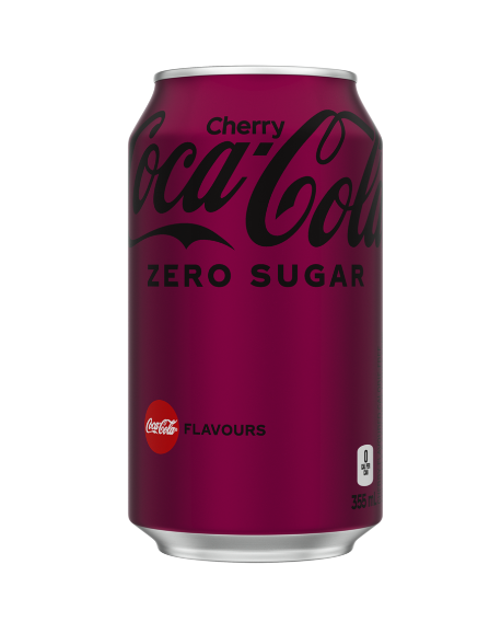 Coca Cola - Zero Sugar Cherry - Soda Pop - 355ml