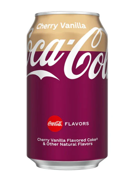 Coca Cola - Cherry Vanilla - Soda Pop - 355ml