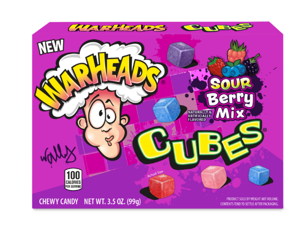 Warheads - Sour Berry Mix Cubes - Theatre Box - 99g (Trending)