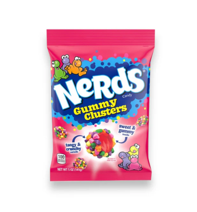 Nerds - Gummy Clusters Rainbow - Theatre Bag - 141g