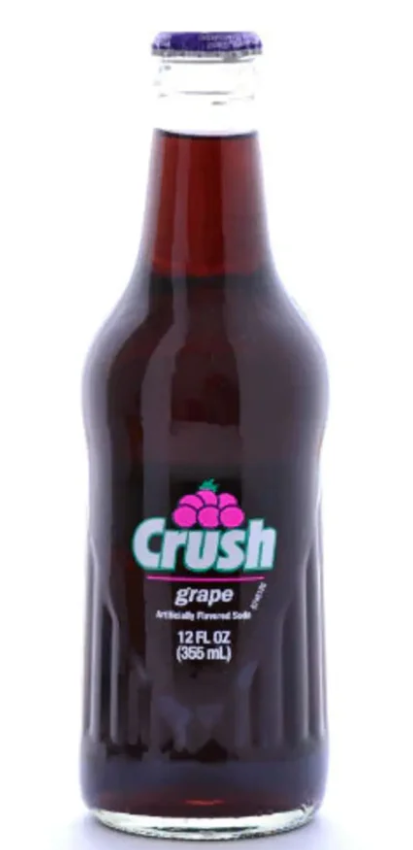 Crush - Grape - Soda Pop Bottle - 355ml (Mexican)