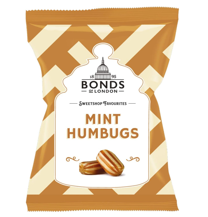 Bonds - Mint Humbugs - Theatre Bag - 120g (UK)