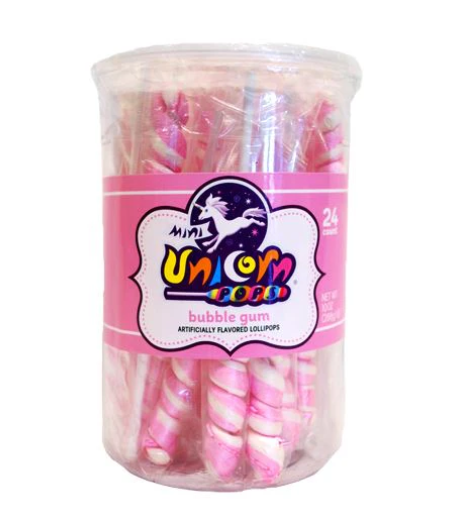 Adam & Brooks - Mini Unicorn Pops - Bubblegum - 12g (1 piece)