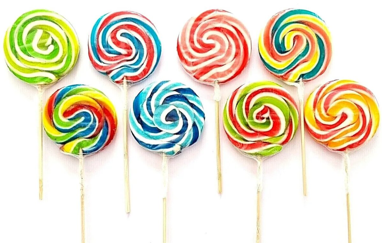 Candy Rush - Fancy Lollipop Circles - 30g (1 piece) Assorted