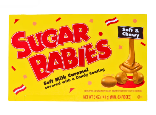 Sugar Babies - Coated Milk Caramel Candies - Theatre Box - 141g