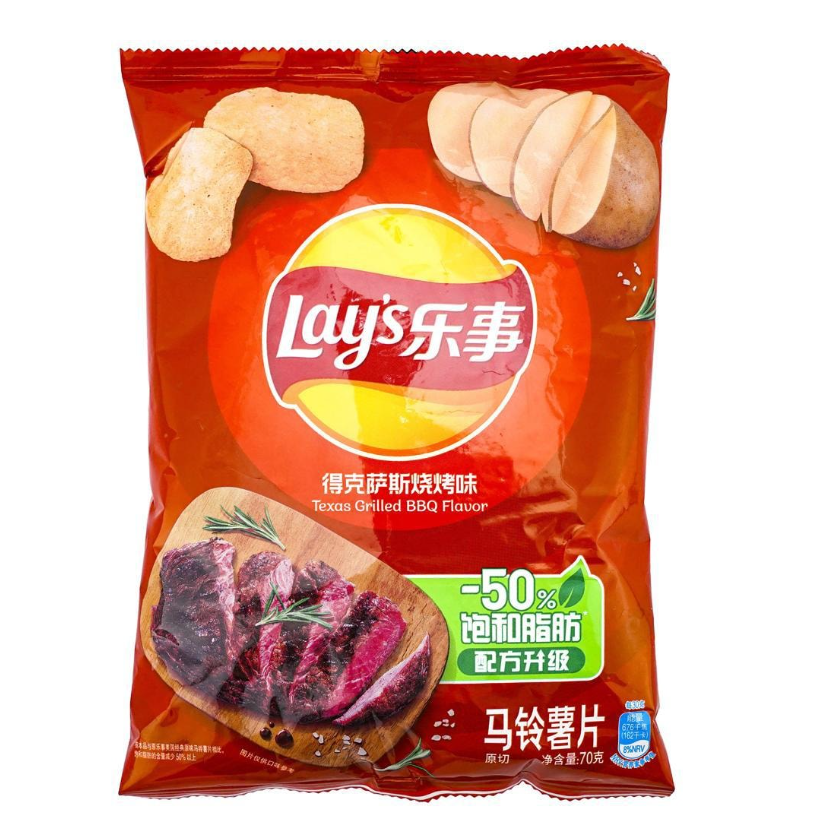 Lays - Texas Grilled BBQ  - 70g (China)