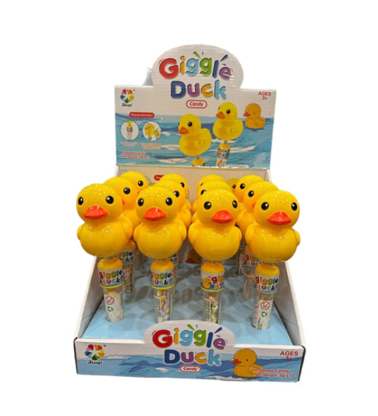 Simush - Giggle Yellow Duck Toy with Candy