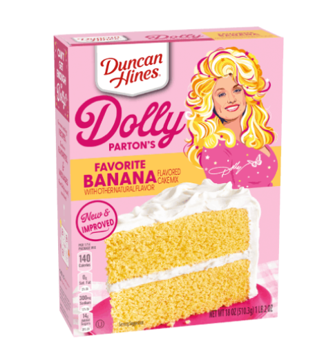 Duncan Hines - Dolly Parton's Favorite Banana Flavored Cake Mix - 432g