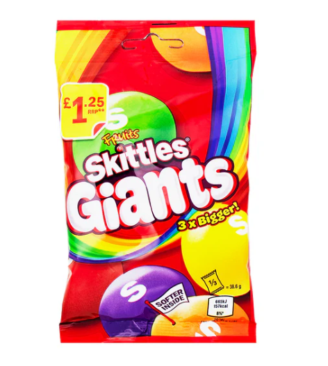 Skittles - Fruits - Giants - 116g (UK)