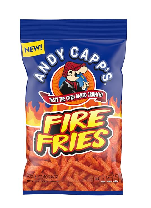 Andy Capp's - Fire Fries - Corn & Potato Snacks - 85g