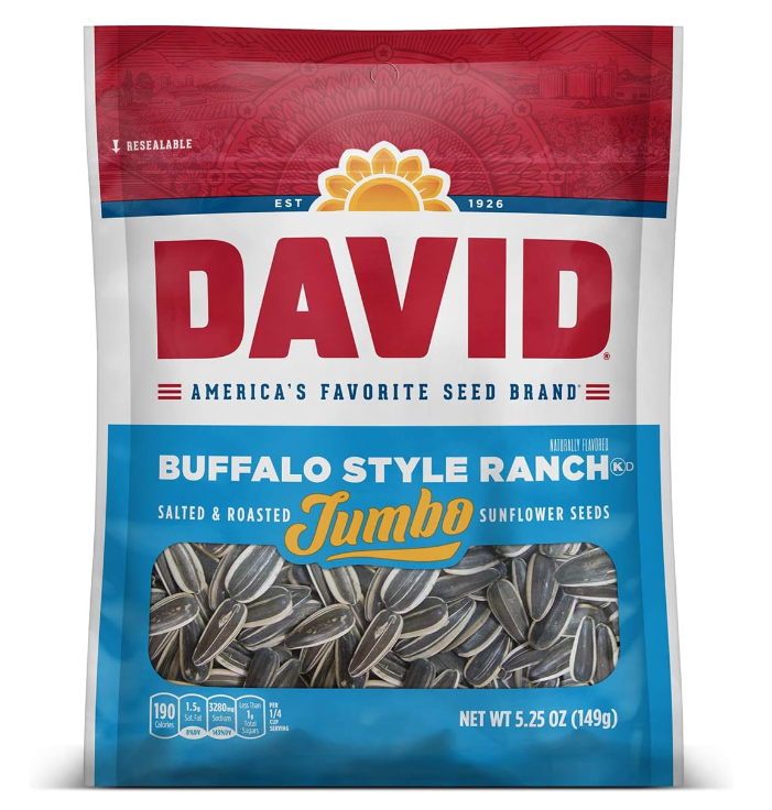 David - Jumbo Buffalo Style Ranch - Sunflower Seeds - 149g