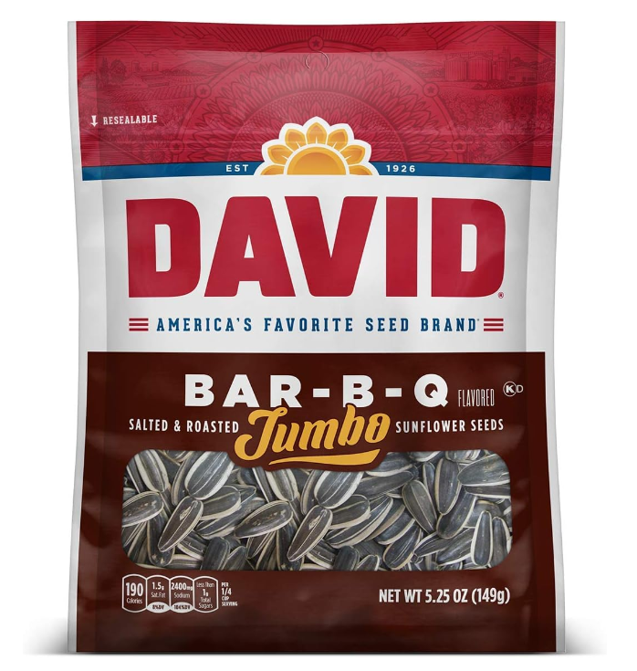 David - Jumbo Bar-B-Q - Sunflower Seeds - 149g