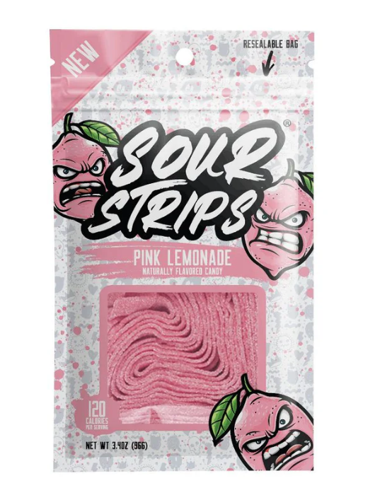 Sour Strips - Pink Lemonade - 96g