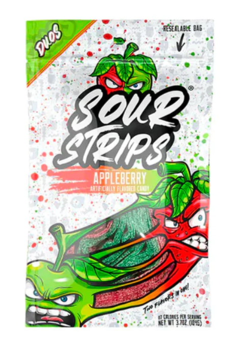 Sour Strips - Duos Appleberry - 96g