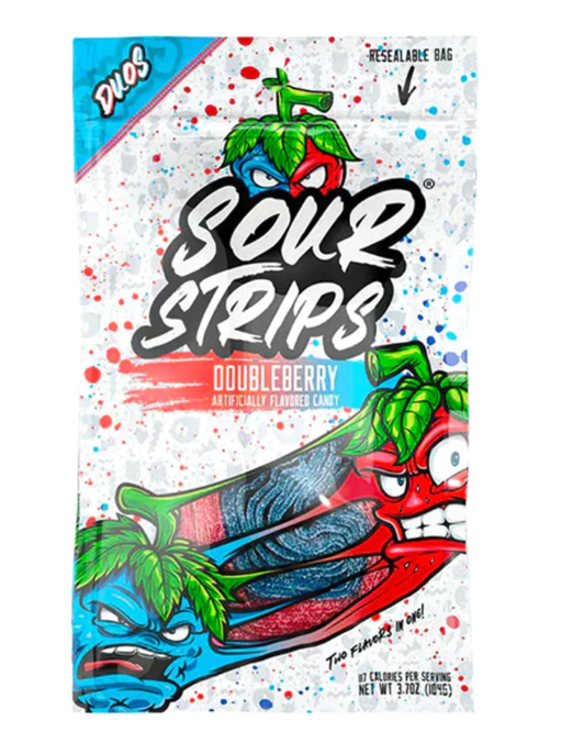 Sour Strips - Duos Doubleberry - 96g