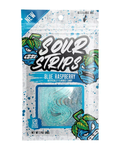 Sour Strips - Blue Raspberry - 96g