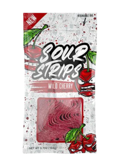 Sour Strips - Wild Cherry - 96g