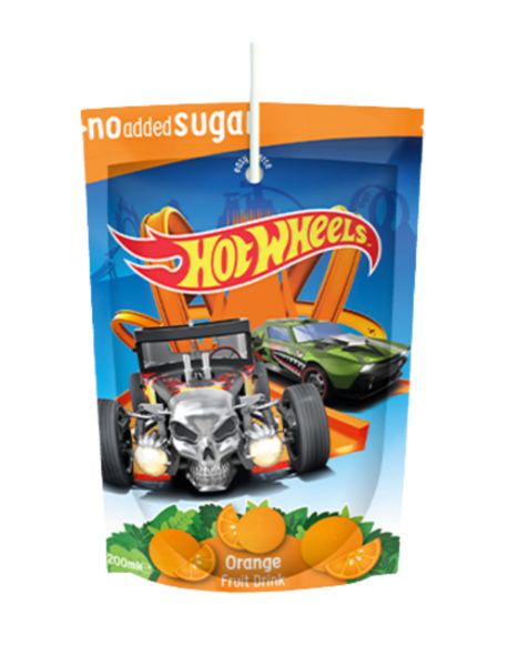 Whatever Brand -  Hot Wheels Fruit Juice Pouch (Orange) - 200ml (UK)