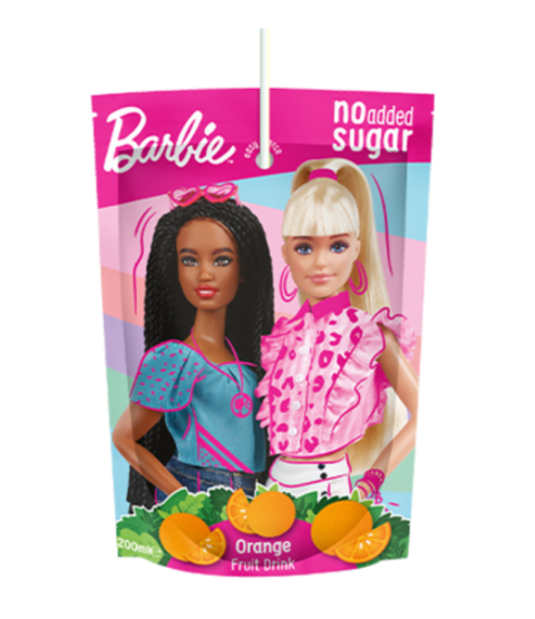 Whatever Brand -  Barbie Fruit Juice Pouch (Orange) - 200ml (UK)