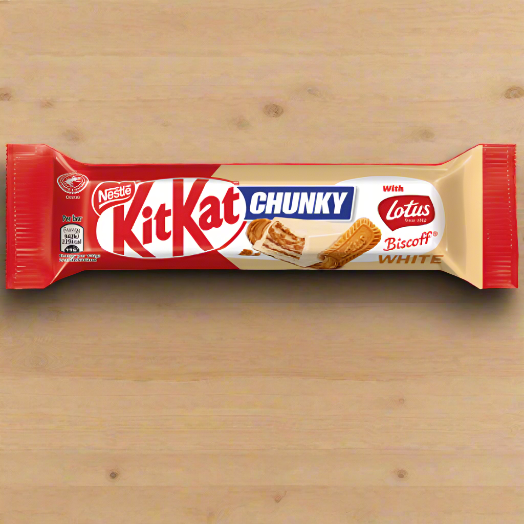 Kit Kat - Chunky Lotus Biscoff White Chocolate Bar - 42g (UK)