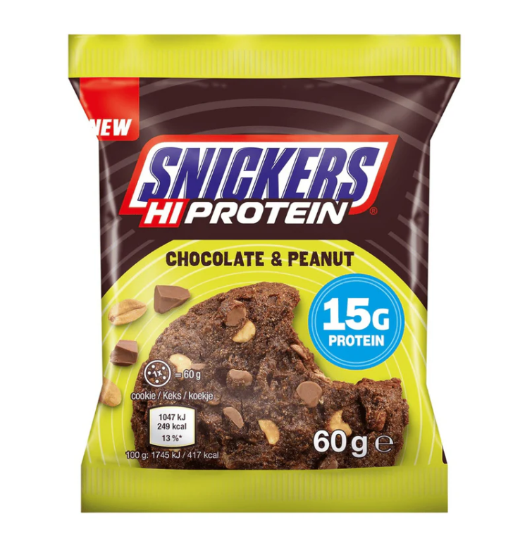 Snickers Hi Protein - Chocolate & Peanut Cookie - 60g (UK)