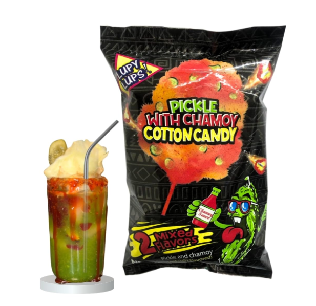 Lupy Lups - Pickle with Chamoy - Cotton Candy - 141g (Mexico)