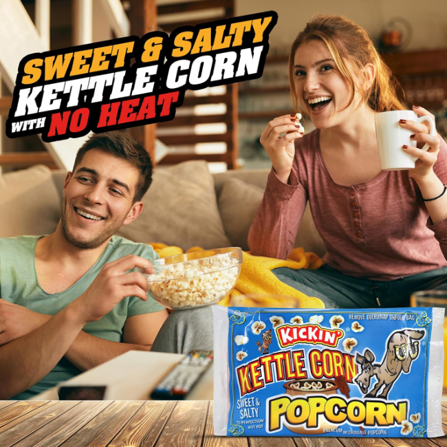 Ass Kickin' - Kettle Corn Microwave Popcorn - 99g