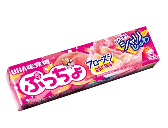 Puchao - Peach - Gummy N' Soft Candy - 50g (Japan)