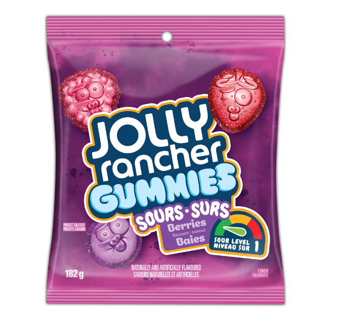 Jolly Rancher - Gummies Sour Berries - Theatre Bag - 182g