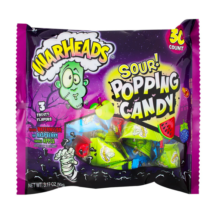 Warheads - Sour Popping Candy - 30 count