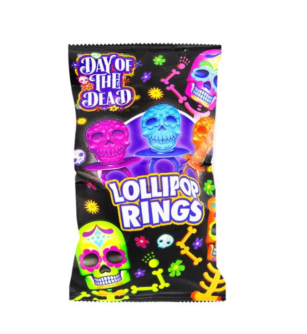 Flix Candy - Day of the Dead Lollipop Ring - 1pc