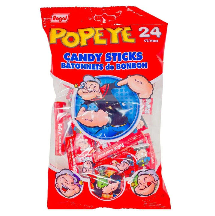 Popeye Candy Sticks - 24pc