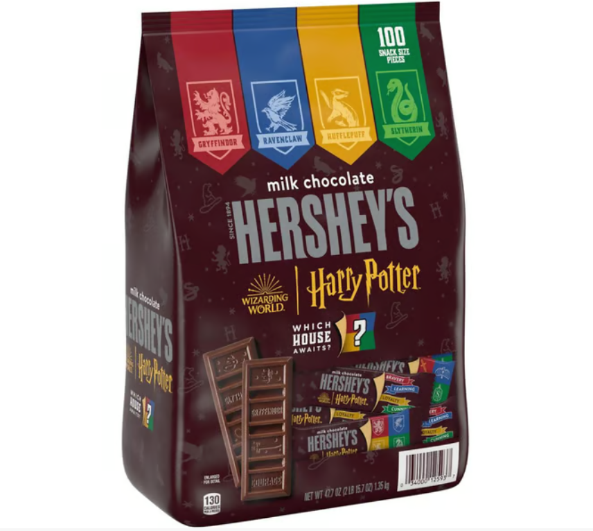 Hershey's - Milk Chocolate Snack Size Harry Potter Halloween Candy Bars - 100 count