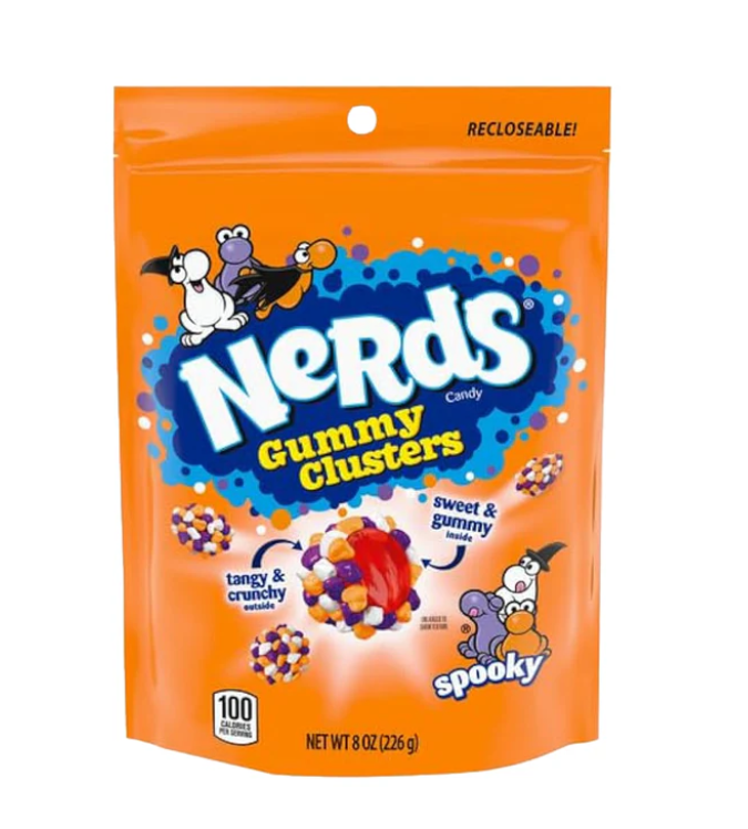 Nerds - Gummy Clusters Spooky - Stand Up Bag - 226g (Halloween)