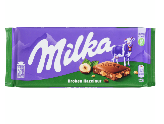 Milka - Hazelnut Chocolate Bar - 100g (Germany)