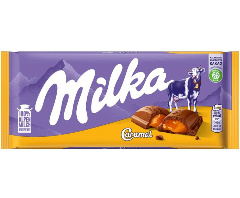 Milka - Caramel Chocolate Bar - 100g (Germany)