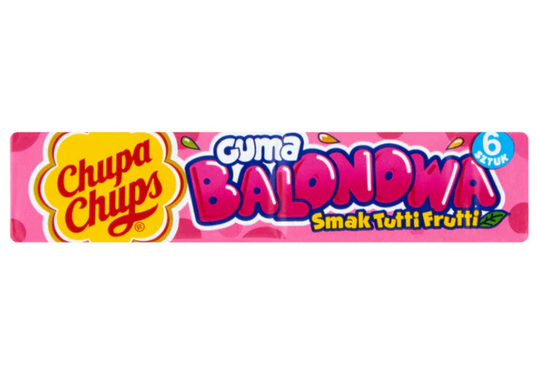 Chupa Chups - Guma Balonowa Chewing Gum Tutti Frutti - 27g (Poland)