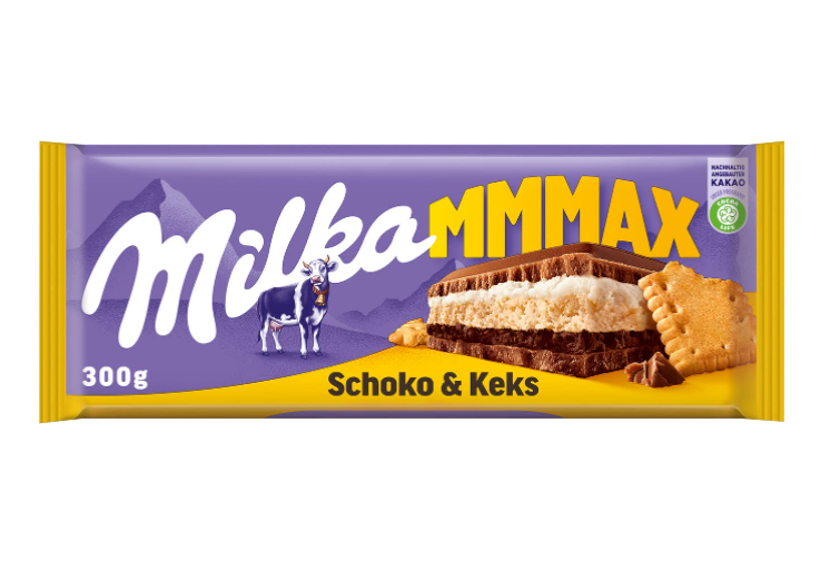 Milka - Choco & Biscuit MMMAX Chocolate Bar - 300g (Germany)