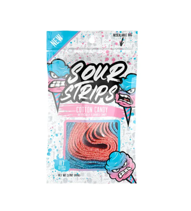 Sour Strips - Cotton Candy - 96g