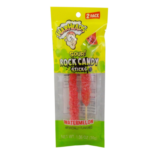 Warheads - Sour Rock Candy Sticks - 2pk