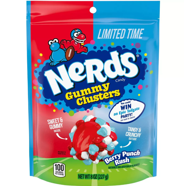 Nerds - Gummy Clusters Football - 227g (Limited Time)