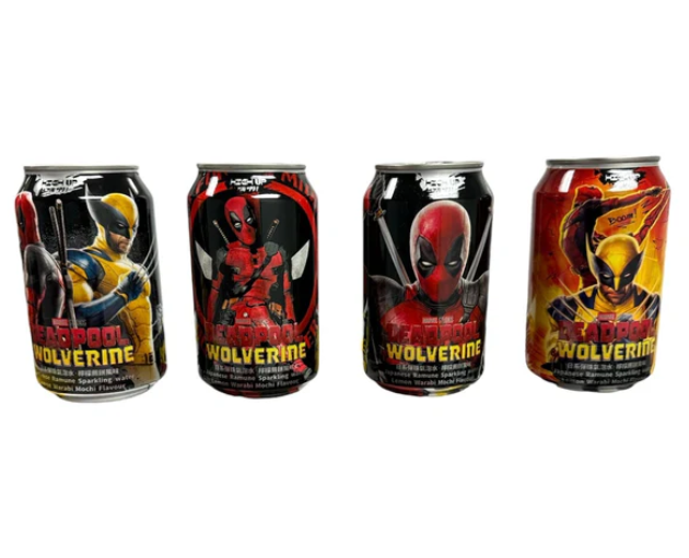 High Up - Deadpool & Wolverine - Lemon Warabi Mochi Ramune Sparkling Water - 330ml (Japan)