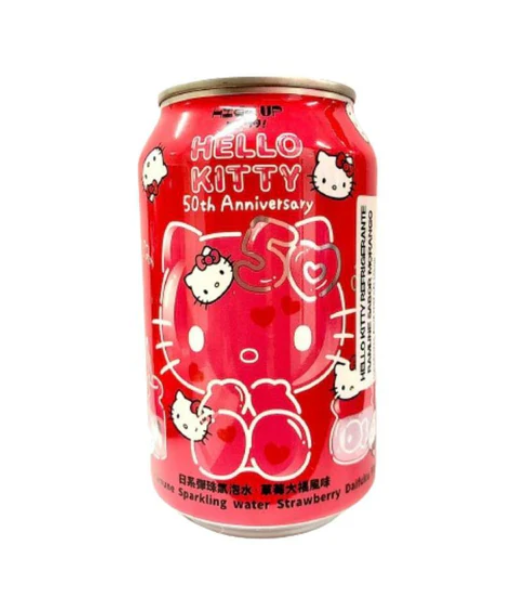 High Up - Sanrio Hello Kitty - Ramune Strawberry Daifuku Sparkling Water - 330ml (Japan) 50th Anniversary