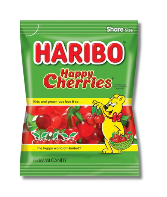 Haribo - Happy Cherry (Twin Cherries) - Theatre Bag - 113g